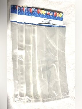 NEW Clear Loot Bags - 5 Packages